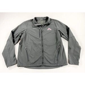 Eddie Bauer Softshell Lightweight Jacket Coat Coors Light Logo Gray Men's XL